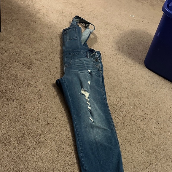 Stylish Blue Denim Overalls - Picture 6 of 8